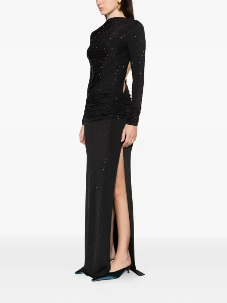 Rochie maxi The Andamane lungă de costum negru