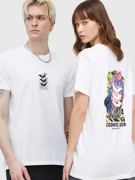Koszulka Kaotiko Washed Cosmic Order white biała