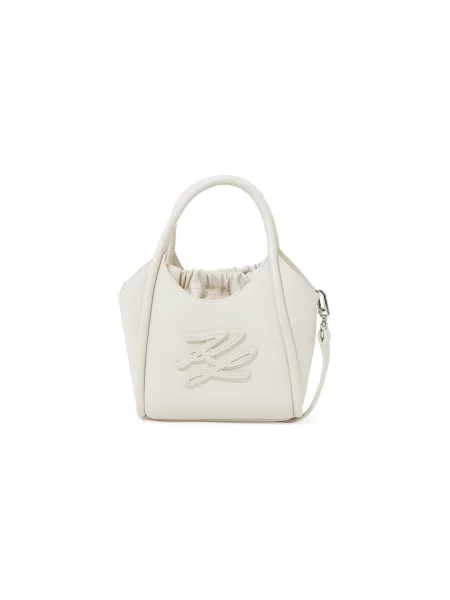 Karl Lagerfeld crossbody kabelka dámska K/AUTOGRAPH biela