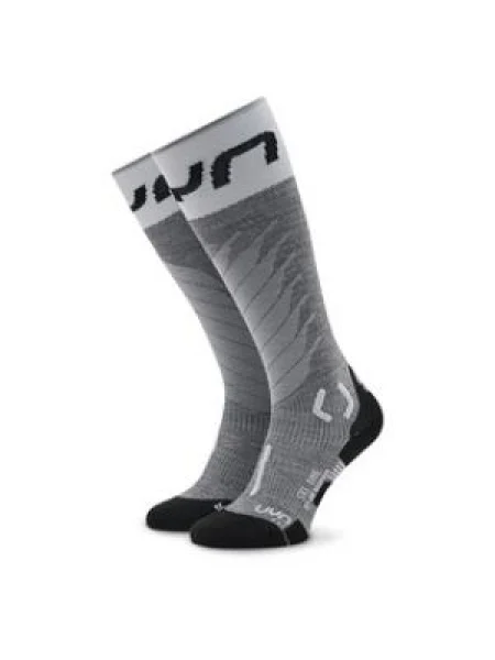 Dámske lyžiarske ponožky Uyn Ski One Merino Socks grey melange/white biela