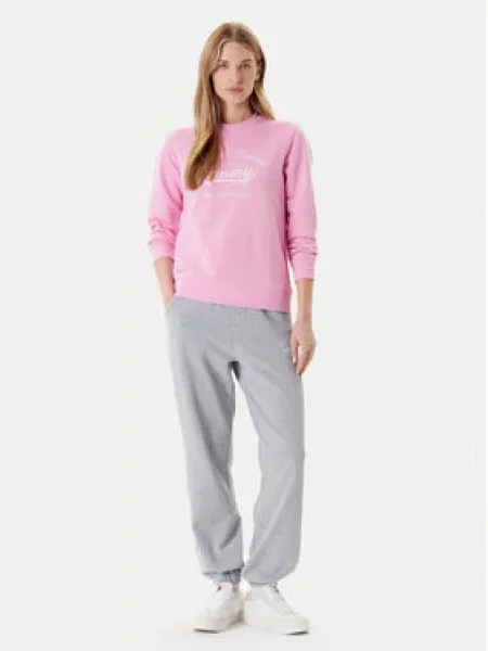 Tommy Jeans Mikina Essential růžová