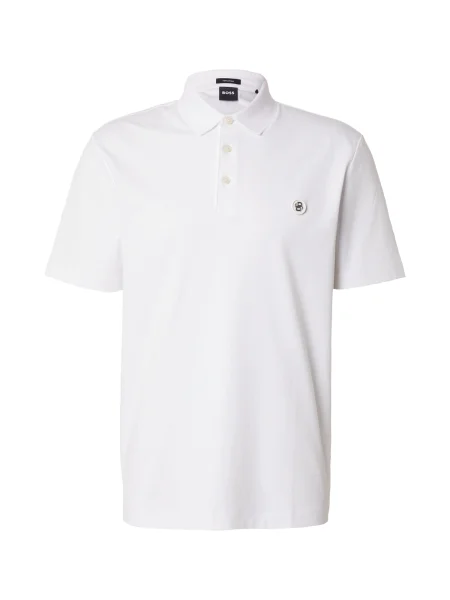 Tricou polo Boss alb