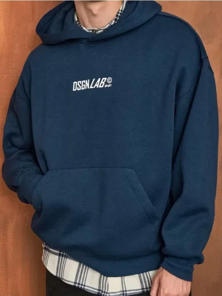 Sinsay Mikina s kapucí námořnická modrá