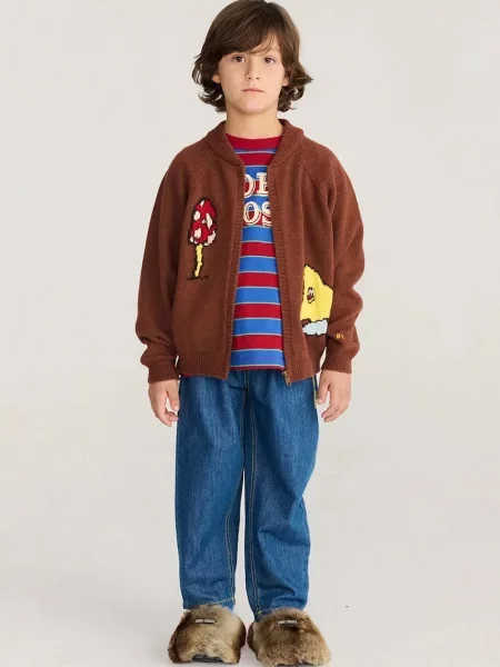 Bobo Choses кардиган дитячий з додаванням вовни Mush Monster