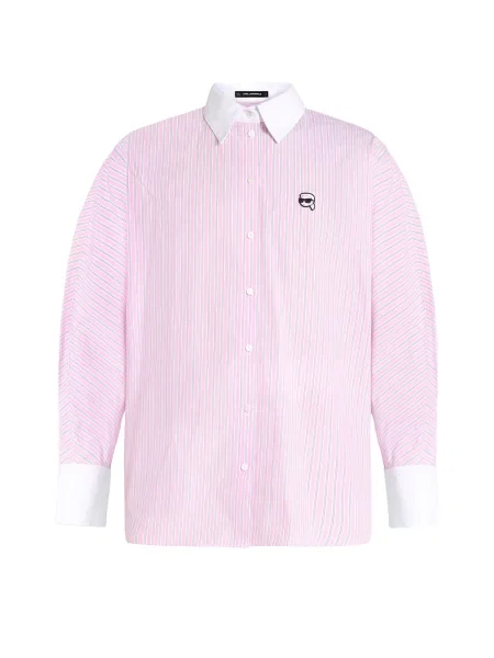Karl Lagerfeld Bluză Ikon lila / roz alb