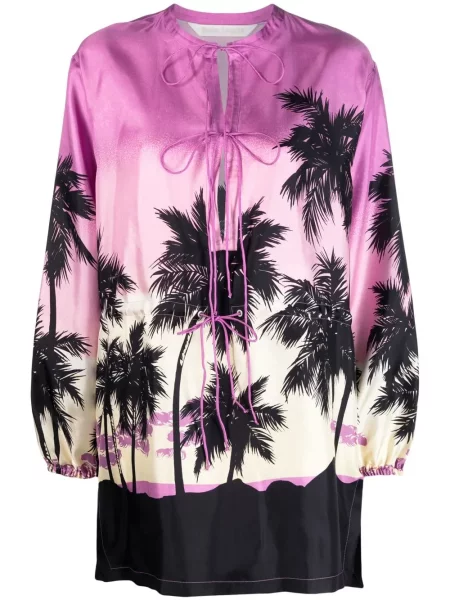 Top Palm Angels cu imagine lung violet