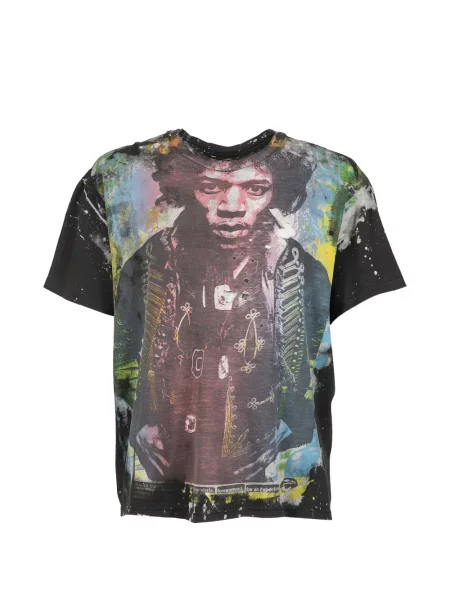 Tricou Earthling Collective cu imagine negru