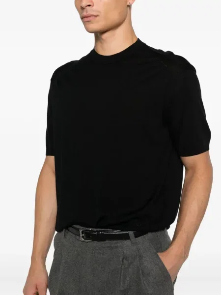 Tricou Emporio Armani scurt negru