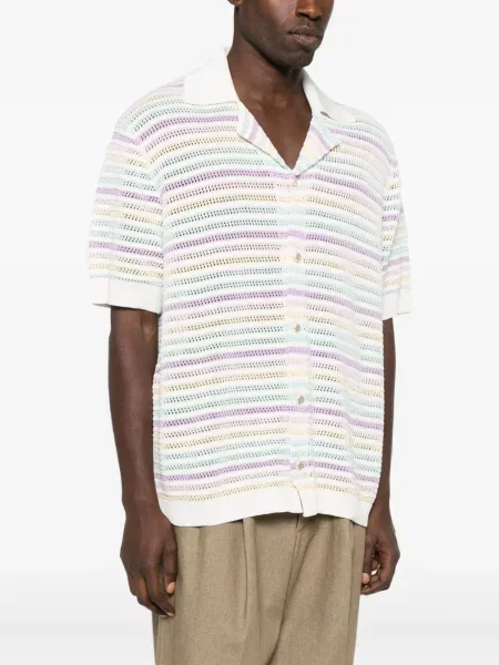 Prugasta kratak košulja Casablanca bijela