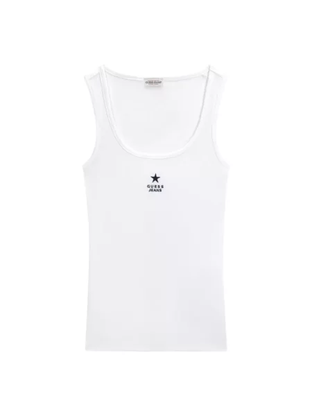 Top Guess na ramiączkach biały