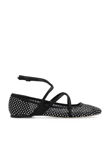 Balerinki Jimmy Choo skórzane czarne