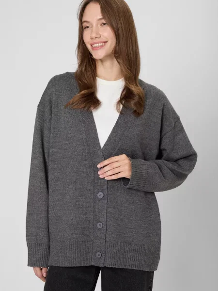 Вовняний кардиган Prpy сірий