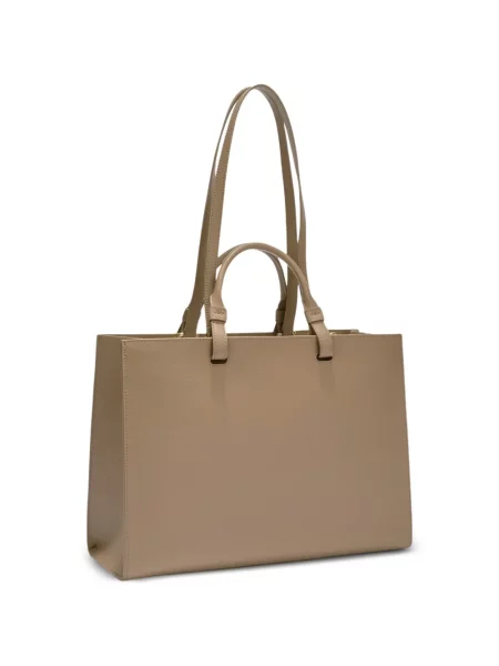 Geantă shopper Furla cu autograf maro