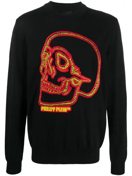 Hanorac Philipp Plein cu autograf negru