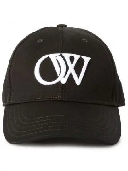 Șapcă Off-white cu broderie alb