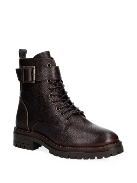 Презрамки боти Barbour с връзки с дантела кафяво