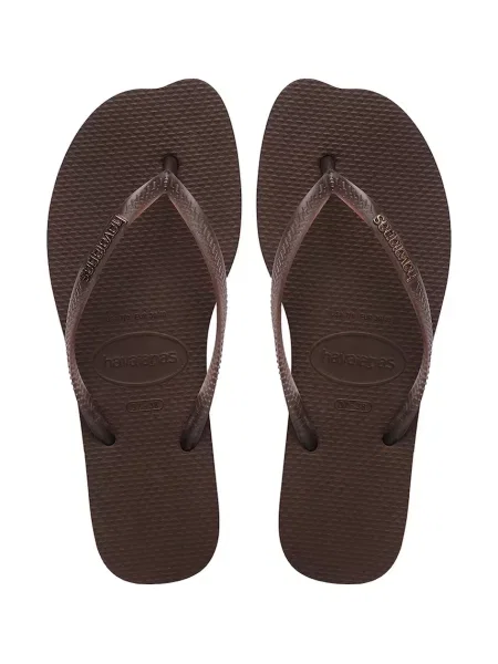 Havaianas japanke za žene SLIM SPLIT smeđa