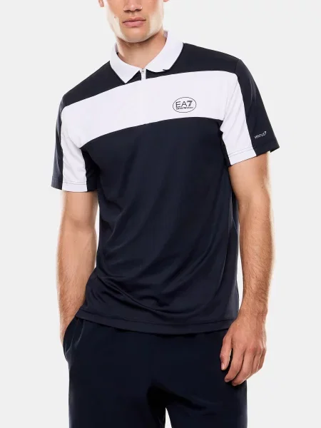 Поло поліестер/еластан синій