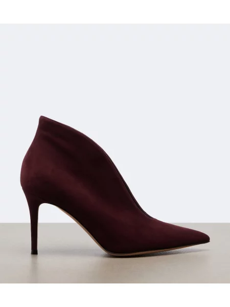 Pantofi cu toc Gianvito Rossi din piele de căprioară