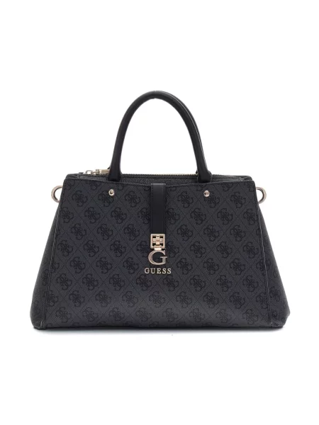 Torebka hobo Guess z logo czarna