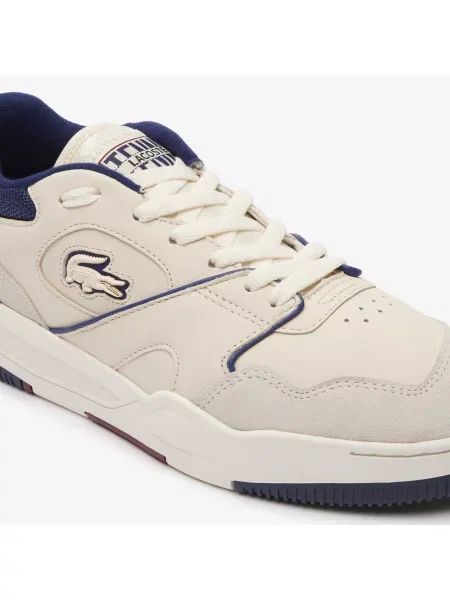 Lacoste Buty Sportowe Lineshot Z Oczkami Na Cholewce beżowe