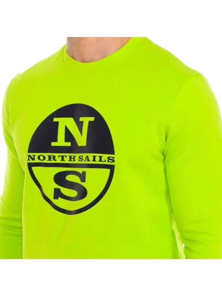 Bluza North Sails z okrągłym dekoltem żakardowa czarna