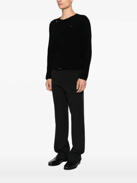 Pulover Second/layer zdrențuiți negru