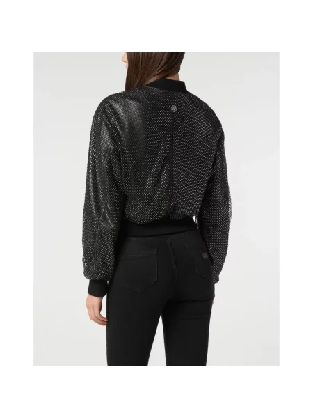 Kurtka skórzana Philipp Plein czarna