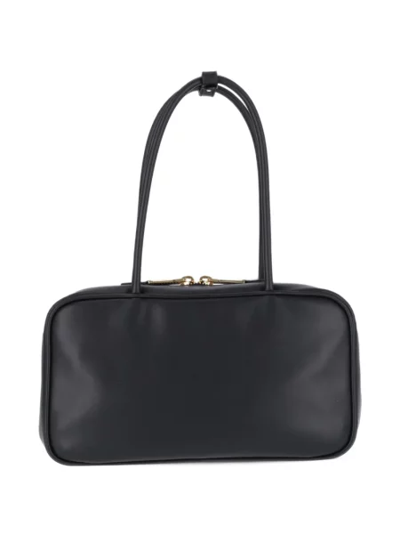 Top Miu Miu din piele negru