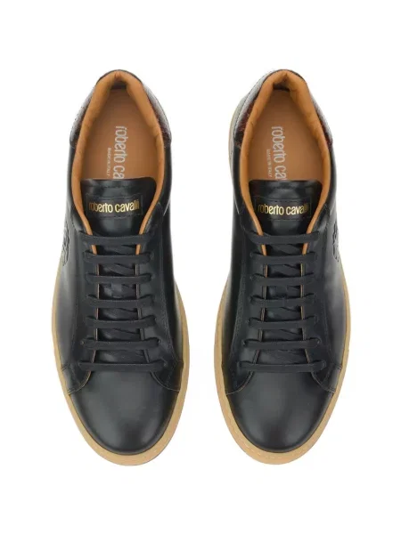 Sneaker Roberto Cavalli autogrammal fekete