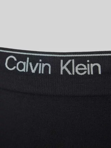 Figi z wysokim stanem i pasem z logo Calvin Klein Underwear czarne