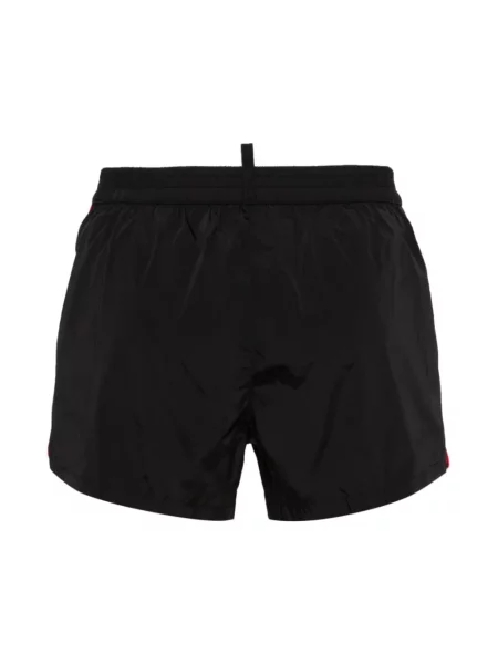 Kąpielówki Dsquared2 z logo czarne