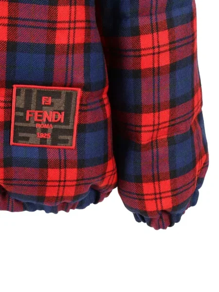 Kurtka dziecięca Fendi niebieska