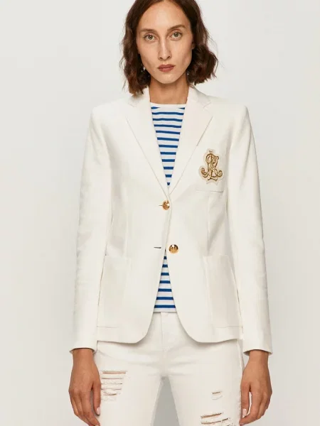 Lauren Ralph Lauren Sacou Anfisa auriu alb