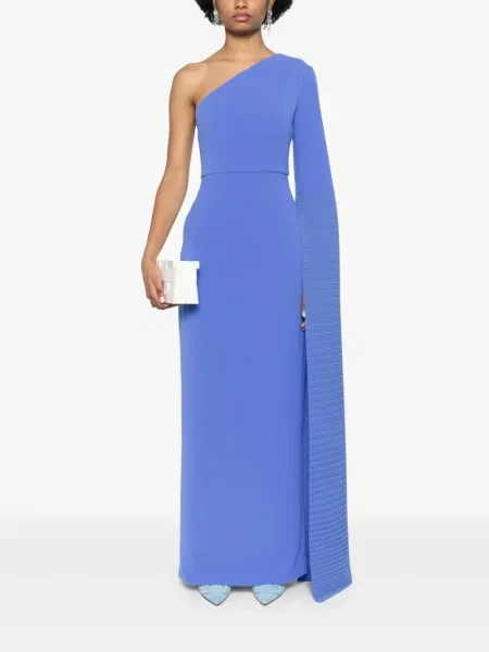 Rochie maxi Solace London de costum albastru