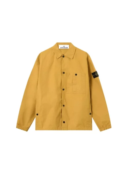 Koszula Stone Island casual z kamieniami żółta