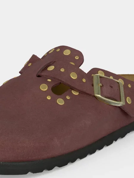 BIRKENSTOCK Šľapky Boston Rivet bordová