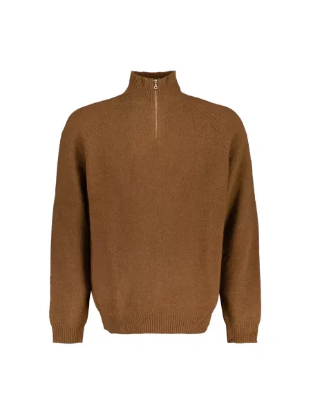Sweter Autore wełniany brązowy