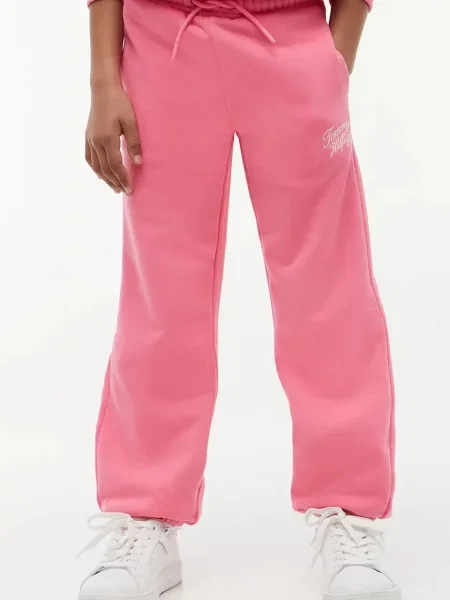 Tommy Hilfiger pantaloni de trening pentru femei cu roz