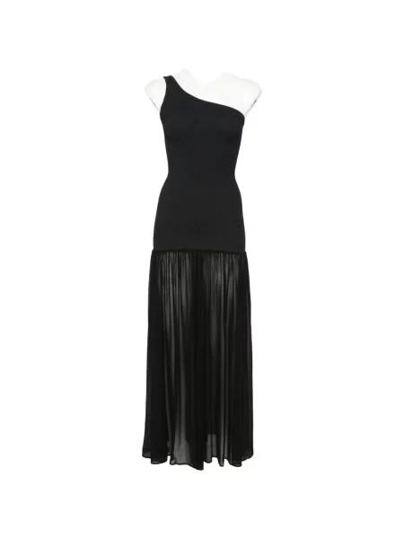 Rochie maxi Hunza G cu un umăr gol negru