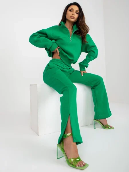 Komplet dresowy My Red Lips zielony