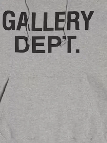 Hanorac cu glugă Gallery Dept. cu imagine gri
