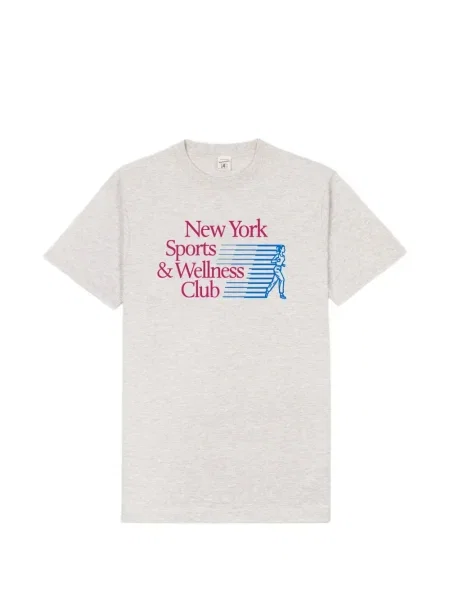 Grafic tricou Sporty & Rich cu imagine gri