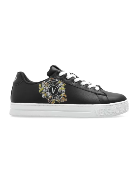 Sneakersy Versace Jeans Couture z logo czarne
