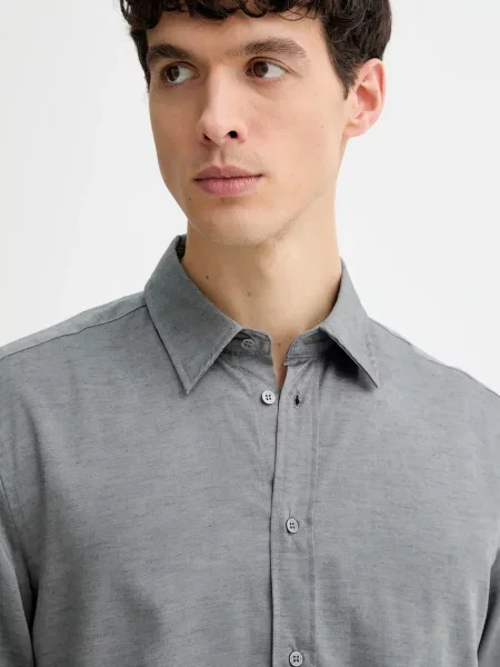 Сорочка Sisley regular класичний комір сірий