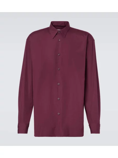 Cămașă Dries Van Noten din poplin violet