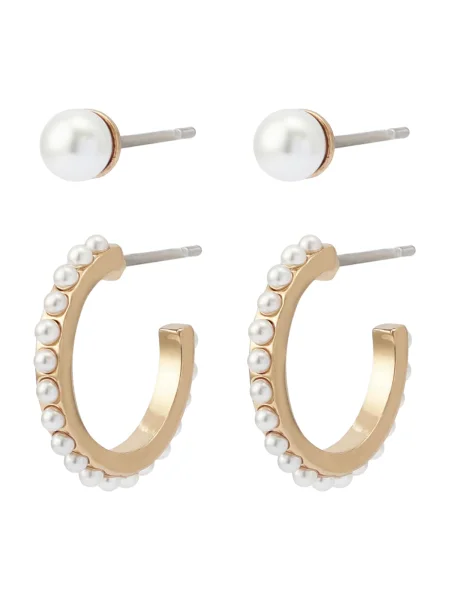 AllSaints Cercei auriu / perlat alb