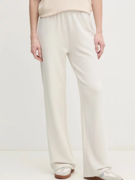 Calvin Klein Jeans Pantaloni trening Écru Straight Fit bej