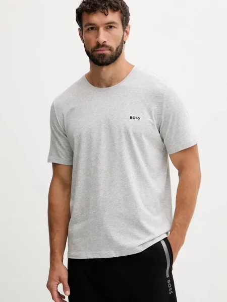 BOSS loungwear tričko s Mix&Match T-Shirt R šedé