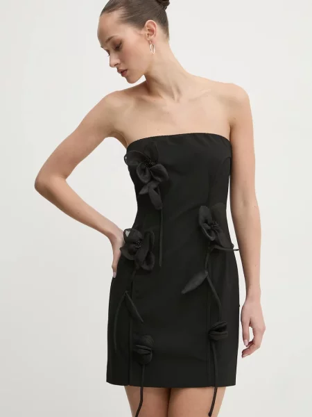 Rotate sukienka mini dopasowana czarny